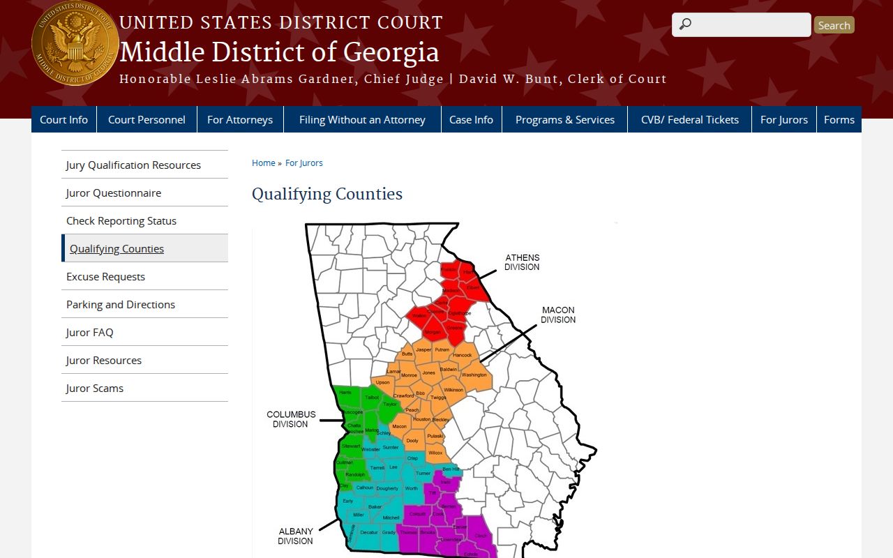Schley County federal case search county assignment