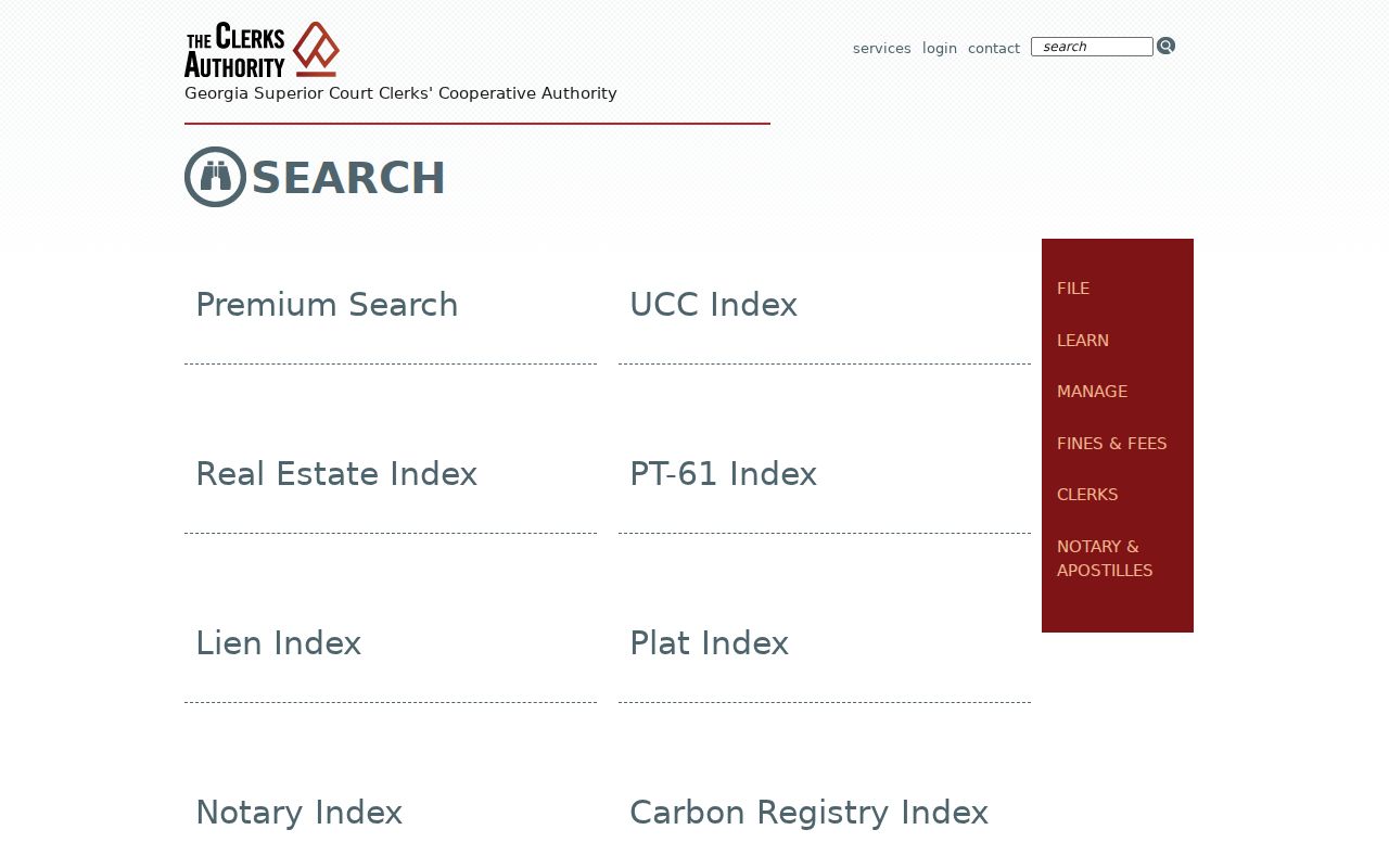 GSCCCA index categories compared with Schley County civil dockets