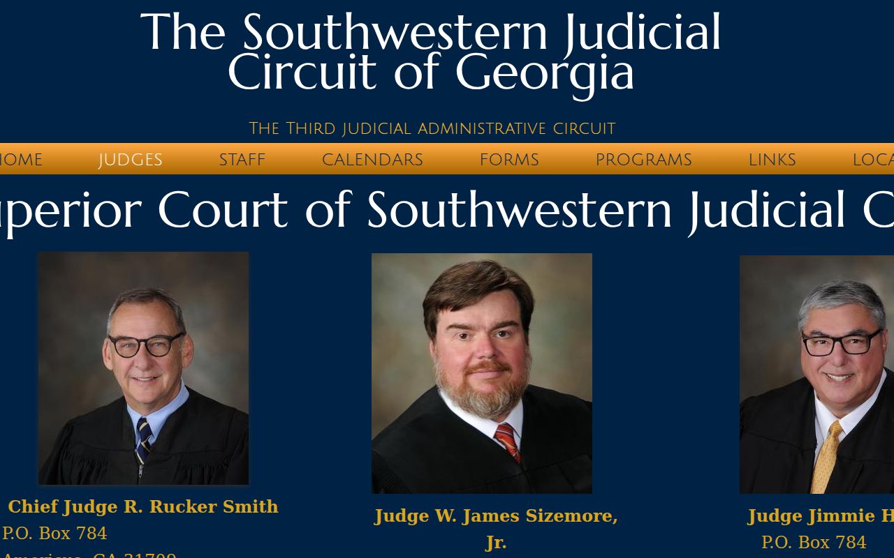 Southwestern Judicial Circuit judges for Schley County civil dockets