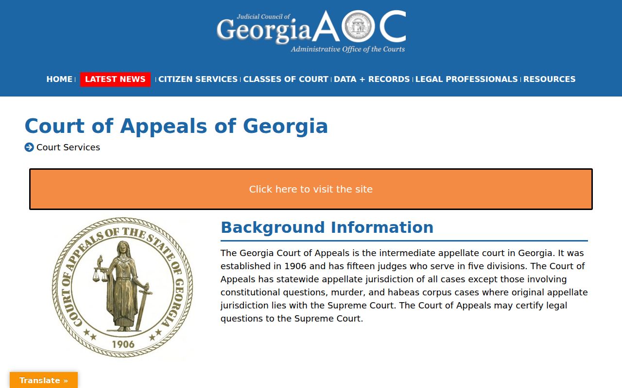 Schley County court calendar context from the Court of Appeals of Georgia
