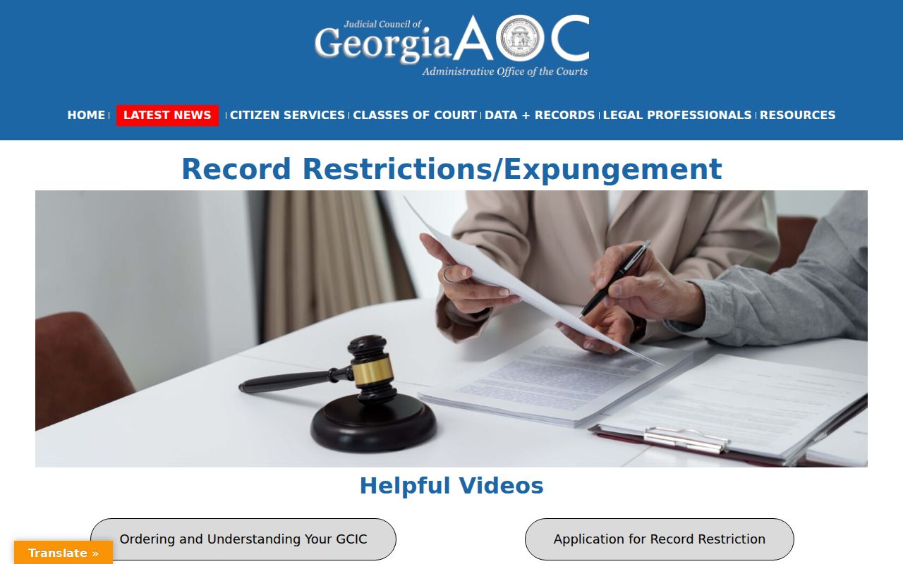 Georgia restriction guidance for Schley County criminal dockets